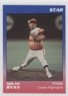 1989 Star Nolan Ryan Blue/Pink Nolan Ryan #9 HOF 0a7