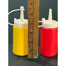 Kids Toy Ketchup and Mustard Bottles Pretend Play Kitchen Set