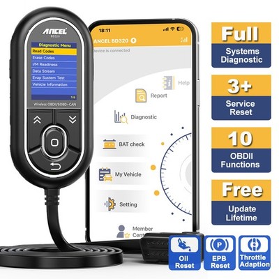 ANCEL BD320 für VW Profi OBD2 Diagnosegerät Auto Scanner EPB Fehler Auslesegerät