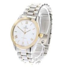 OMEGA SPEEDMASTER CLASSIC 3300.20 35mm SS/GP White Dial Automatic Date #C1732