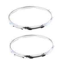 Heavy Duty 14 Inch 8 Lug Snare Drum Hoop Rim Batter Hoop 1.2Mm (Pack of 2)
