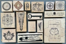 Art & Collage THEME RUBBER STAMPS RARE NOSTALGIA Novelty ECLECTIC Etc YOU CHOOSE
