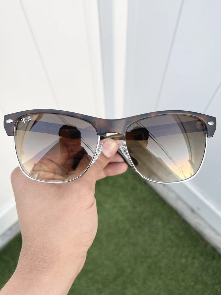 Nuevo con etiquetas Auténtico Ray Ban Grande Clubmaster RB4175 4175 Habana Marrón Talla 57/16 Foto 2 de 4