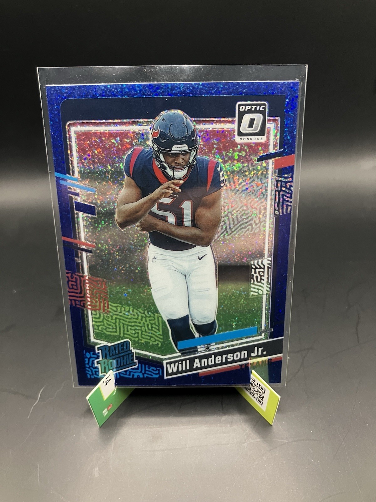 2023 Panini Donruss Optic Rated Rookie Will Anderson #246 Blue Glitter SSP (RC)