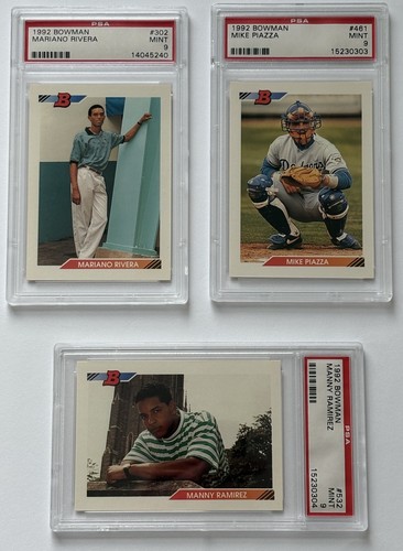 1992 Bowman Baseball Set  ***HIGH GRADE ***(Rivera RC PSA 9, top stars high PSA)