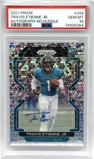 2021 Panini Prizm Travis Etienne Jr. No Huddle Auto RC PSA 10 GEM MINT Jaguars