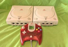 SEGA Dreamcast 2 Consoles (Do Not Read Disc) Red Controller OEM (Works)  image