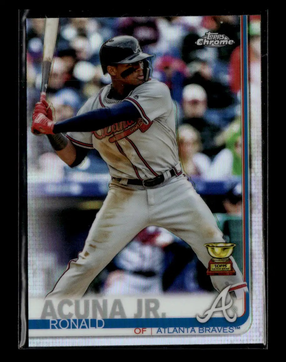Ronald Acuna Jr. 2019 Topps Chrome Refractor #117 (Rookie Cup)