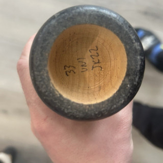 SamBat JK22 Black Wood Baseball Bat 33/30 2 5/8 End Loaded Cupped