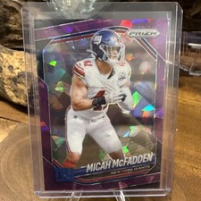 2025 Panini Prizm #95 Micah McFadden Purple Ice /225 Giants
