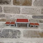 PLAYMOBIL Vintage Victorian Mansion Blue Table And Chairs