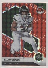 2021 Panini Mosaic Rookies Red Mosaic Prizm Elijah Moore #316 0a3