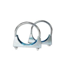 Heavy Duty U-Bolt Muffler Exhaust Clamps for 70mm Diameter Tail Pipe,
