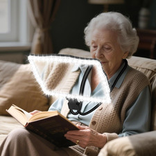 Large 10X Hands Free Magnifying Glass with Light for Reading, Neck Wear Magnifie