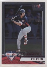 2019 Panini USA Baseball Stars & Stripes Longevity Ruby /249 Will Wilson #19 1u6