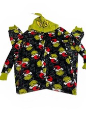 Dr. Seuss's The Grinch One Piece Pajamas Adult Size Small Size 4/6 Christmas