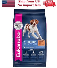 Eukanuba Senior Medium Breed Dry Dog Food, 30 lb, ship from US, No Import Fee