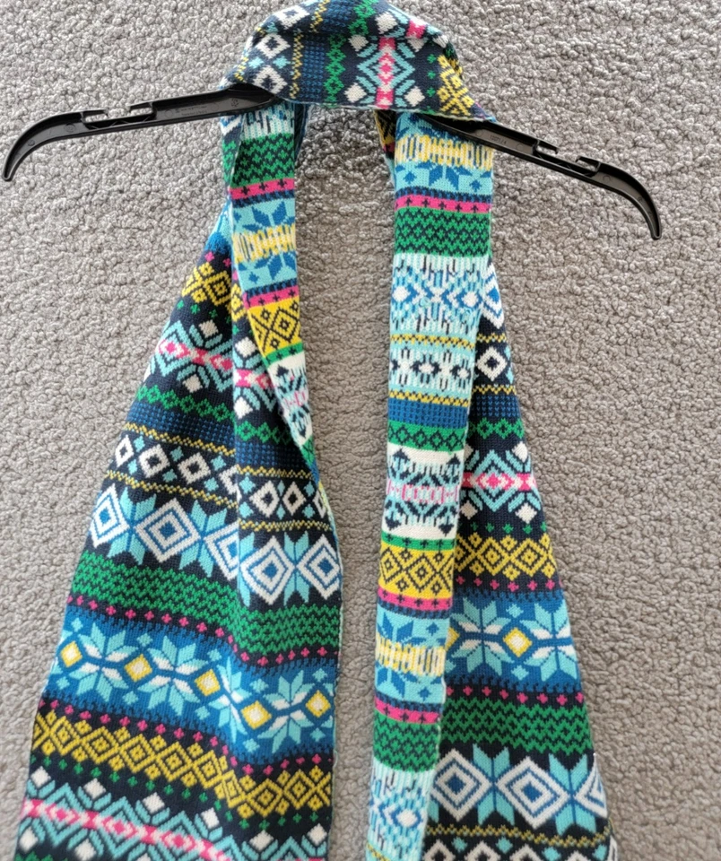 Club Room Fair Isle Knit Scarf & Beanie Set Men's One Size Multicolored - Image 3 of 4