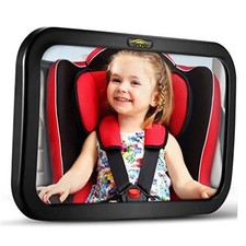 Baby Car Mirror, DARVIQS Car Seat Mirror, Safely Monitor Infant Child in Black
