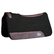 HS HILASON Western Wool Felt Horse Saddle Pad MADE IN USA Black