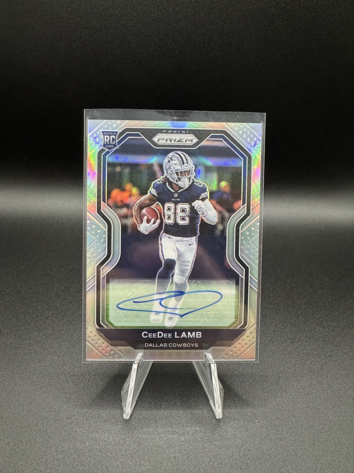 2020 Panini Prizm CEEDEE LAMB Rookie RC Auto Silver #334