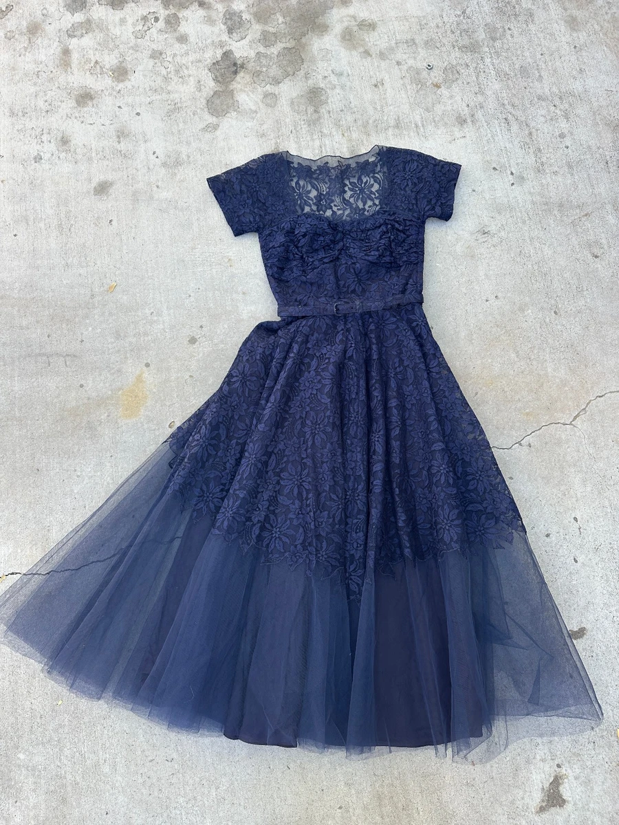 Blue Formal 1950s Vintage Dresses for Women for sale | eBay
