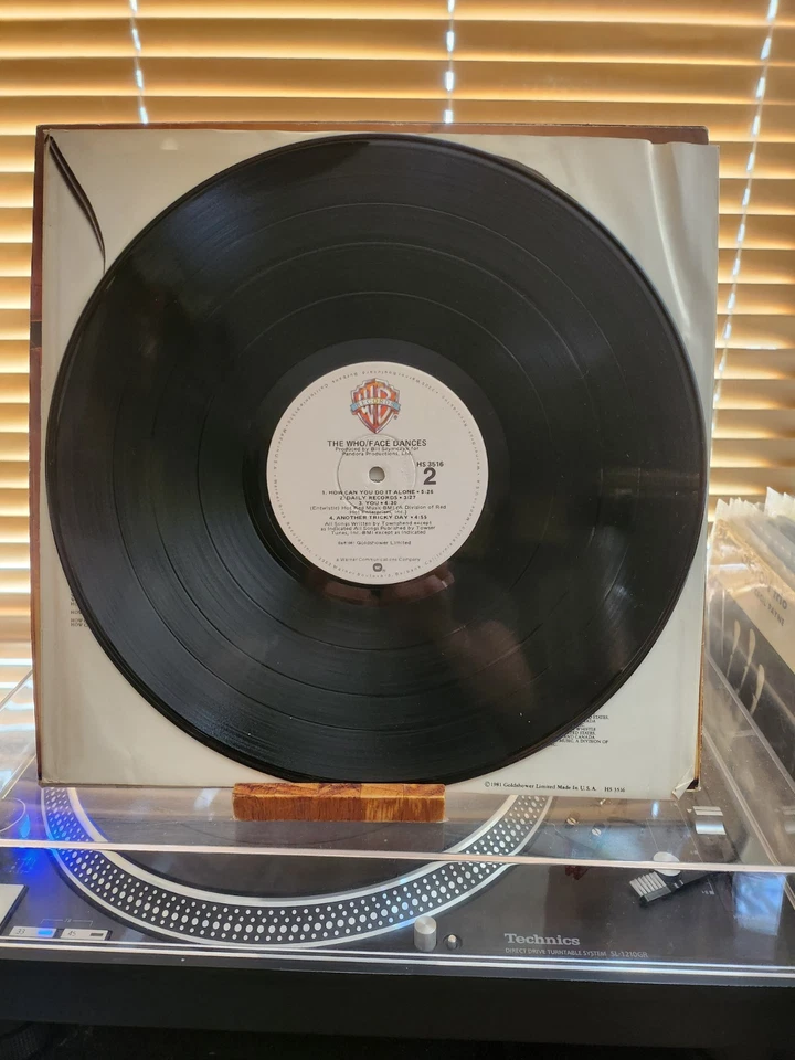 The Who, Face Dances, 1981 1st Warner Bros, HS-3516, W/ Poster, VG+/VG-VG+ Foto 4 de 4