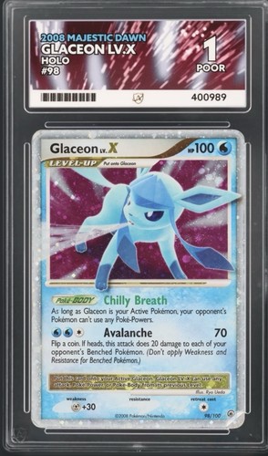 Glaceon LV.X graded ACE 1 for sale on eBay