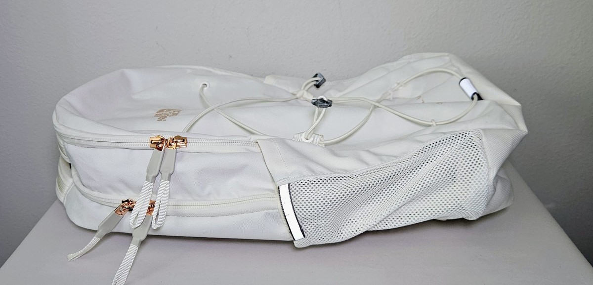 The North Face Cream Jester Luxe Backpack with Rose Gold Logo Jester Luxe Beige North Face Backpack The North Face Women main image 4