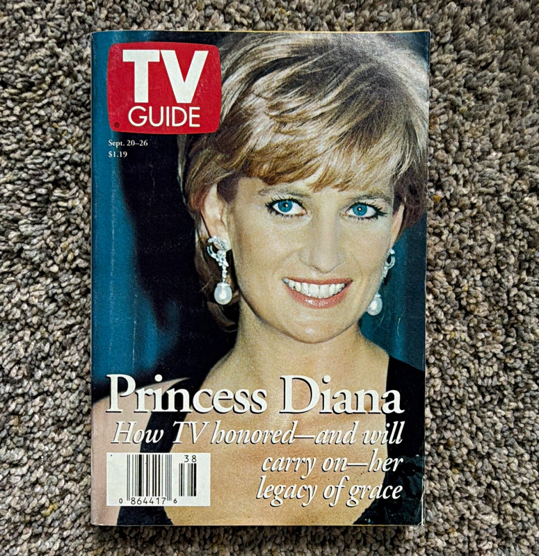 TV Guide Weekly Magazine Sep 20-26 Issue 38 Princess Diana Cover (English)
