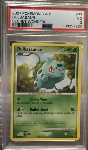Bulbasaur graded PSA 3 for sale on eBay
