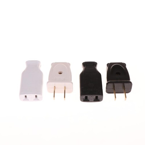 1/5PCS New America 2 Pole 10A Male US Wiring Plug Adapter Female Socket FD - Afbeelding 2 van 20