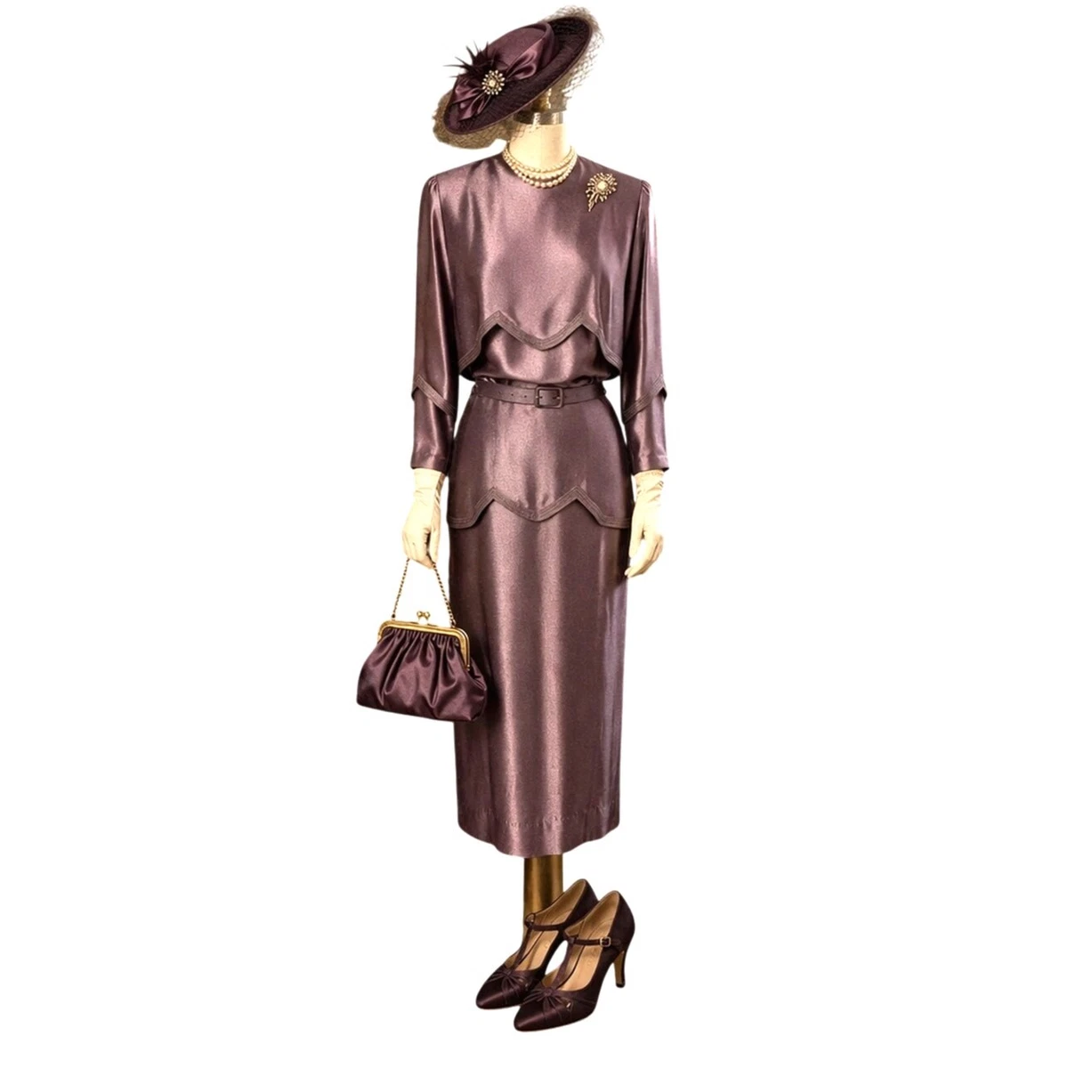 open lace back dress Womens Peplum Pencil Dress  Modest Structured Work Dress with Elbow Sleeves Navy / L at SexyModest