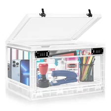 Large Medicine Lock Box, Personal Items Lockable Container for /, Refrigerato...