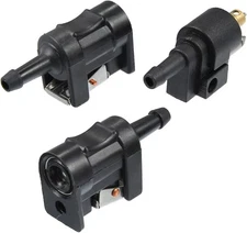 X AUTOHAUX 3pcs Marine Boat Engine Fuel Line Connector Fittings 8mm, Black 
