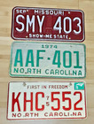 3 Collectable Lic Plates - SMY-403, AAF-401, KHC-552 — photo 1