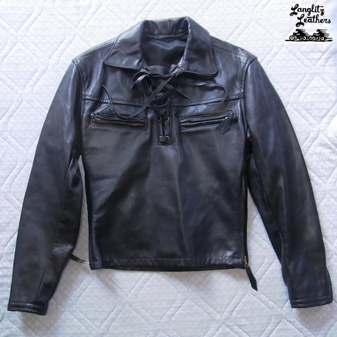 Langlitz Leathers Black Single Rider Jacket size S | eBay