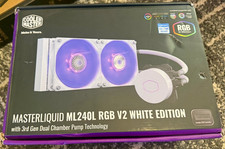 Cooler Master MasterLiquid ML240L RGB V2 White 240mm AIO CPU Cooler LGA1700 AM4