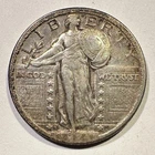 1924-D Standing Liberty Quarter Silver Semi Key Date Album Coin Light Clean