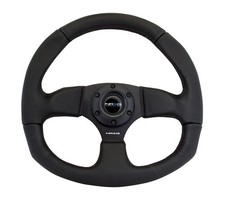 Nrg Steering Wheel 320mm Horizontal 330mm Vertical Leather W Black Stitching
