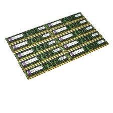  Lot of 10 Kingston KVR13R9D4/8I 8GB PC3-10600R Server Memory DDR3-1333MHz