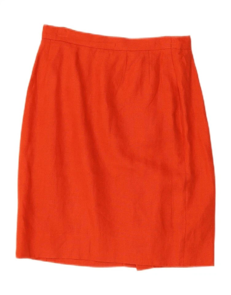 LUISA SPAGNOLI Womens 5 Button 2 Piece Skirt Set IT 42 Medium W28 Orange AW12 - Image 4 of 4