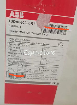 1SDA060206R1 T6H630 TMA630/3150-6300 F F 3P Circuit Breaker 1SDA060206R1