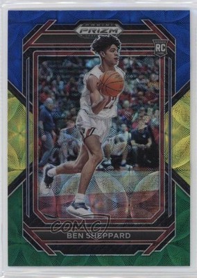 2023 Panini Prizm Draft Picks Choice Blue Yellow & Green Ben Sheppard #34 0v2h