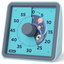 Visual Timer for , 60 Minute Countdown Timer, Steel Blue