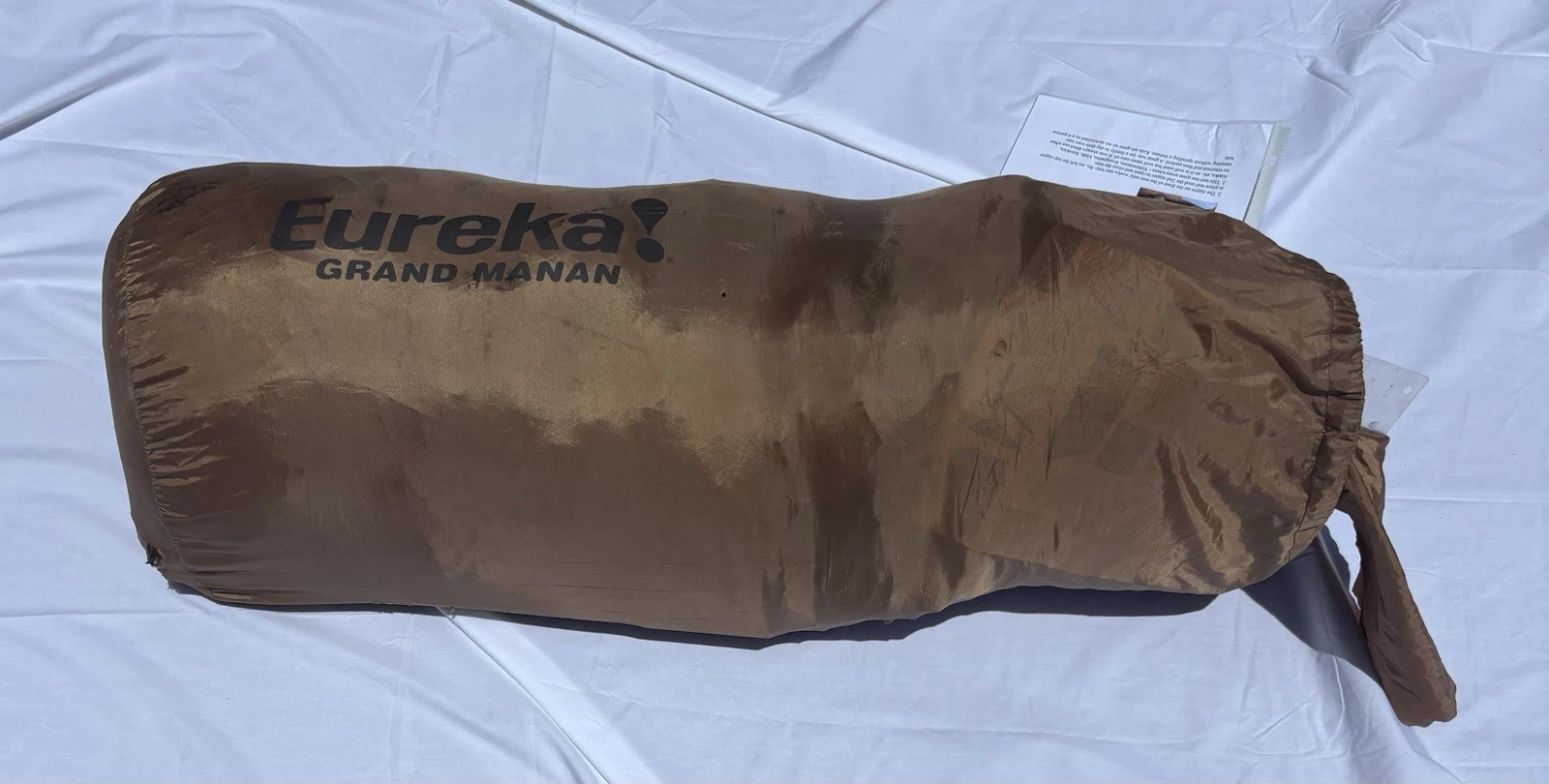 Eureka Grand Manan Family Dome Tent Camping Tent Copper Tan w/ Carry Bag