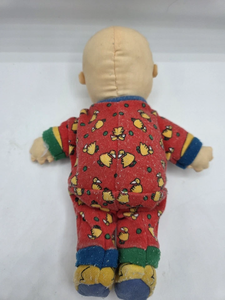 "Pijama Calliou vintage para dormir 8"" muñeco de peluche juguete de peluche dibujos animados 1996" Foto 3 de 4
