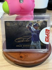 2021 Bowman Inception-Silver Signings Julio Rodriguez Gold Rainbow Foil /25