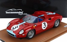 Tecnomodel FERRARI 330P 4.0L V12 SPIDER WINNER TOURIST TROPHY 1964 HILL #3 1/18