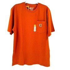 NEW  Carhartt K87 Loose-Fit Heavyweight Pocket T-Shirt Men's Medium Rust Copper